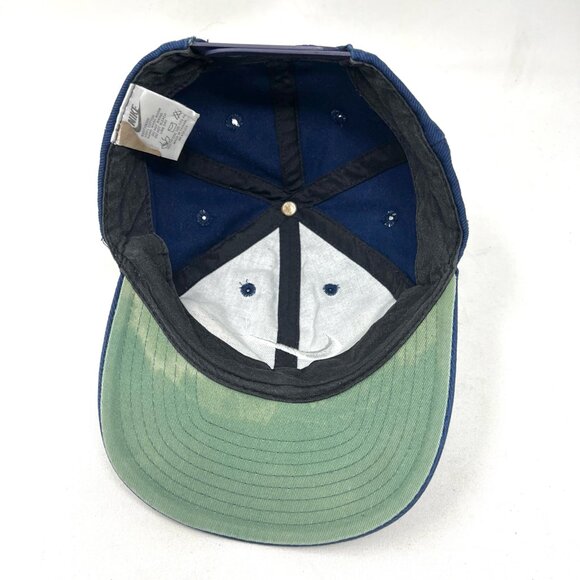 Vintage Nike Youth Baseball Cap Hat Snapback Blue Center Swoosh Made Taiwan 90’s - Picture 8 of 9